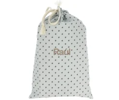 Bolsa Merienda Mini Star Grey Personalizable