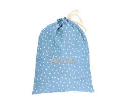 Bolsa Merienda Mini Star Azul Personalizable