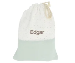 Bolsa Merienda Rainbow Dots Verde Personalizable