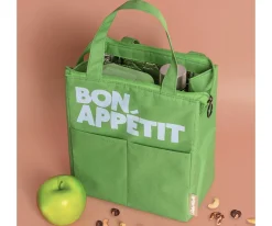 Bolsa Merienda Térmica Bon Appétit Verde Botella