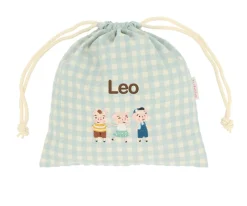 Bolsa Merienda Vichy The Three Little Pigs Personalizable