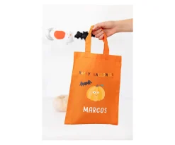 Bolsa Naranja Truco o Trato Halloween Personalizable