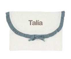 Bolsa para Muda Rainbow Dots Azul Personalizable