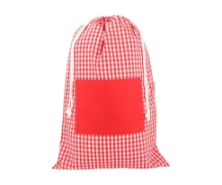 Bolsa para Muda Vichy Rojo Personalizable