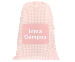 Bolsa para Muda Vichy Rosa Palo Personalizable