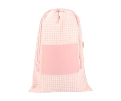 Bolsa para Muda Vichy Rosa Palo Personalizable