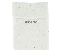 Bolsa para Pañales Rainbow Dots Verde Personalizable