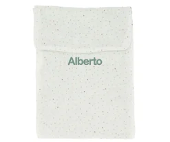 Bolsa para Pañales Rainbow Dots Verde Personalizable