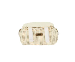 Bolsito Ratán Mini Chari Chalk