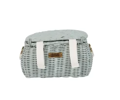 Bolsito Ratán Mini Chari Vintage Blue