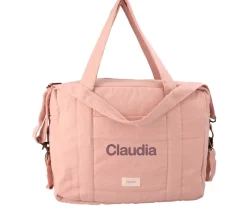 Bolso Carro Bebé Cotton Rosa Personalizable