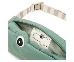 Bolso Cruzado Acolchado Croco Green Personalizable