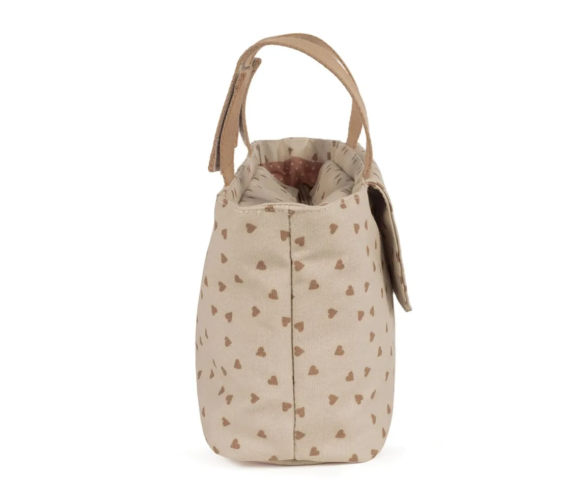 Bolso Organizador Corazones Poppy Canela