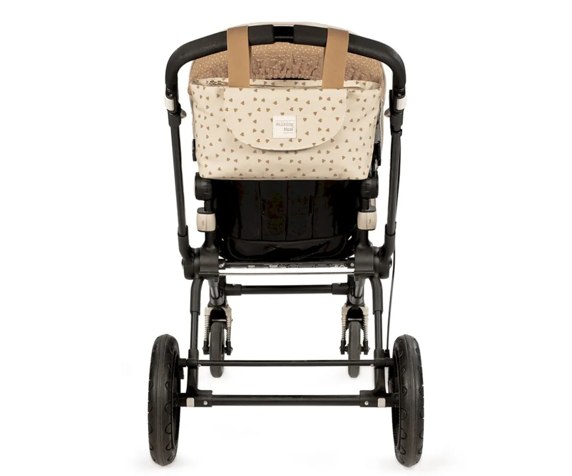 Bolso Organizador Corazones Poppy Canela