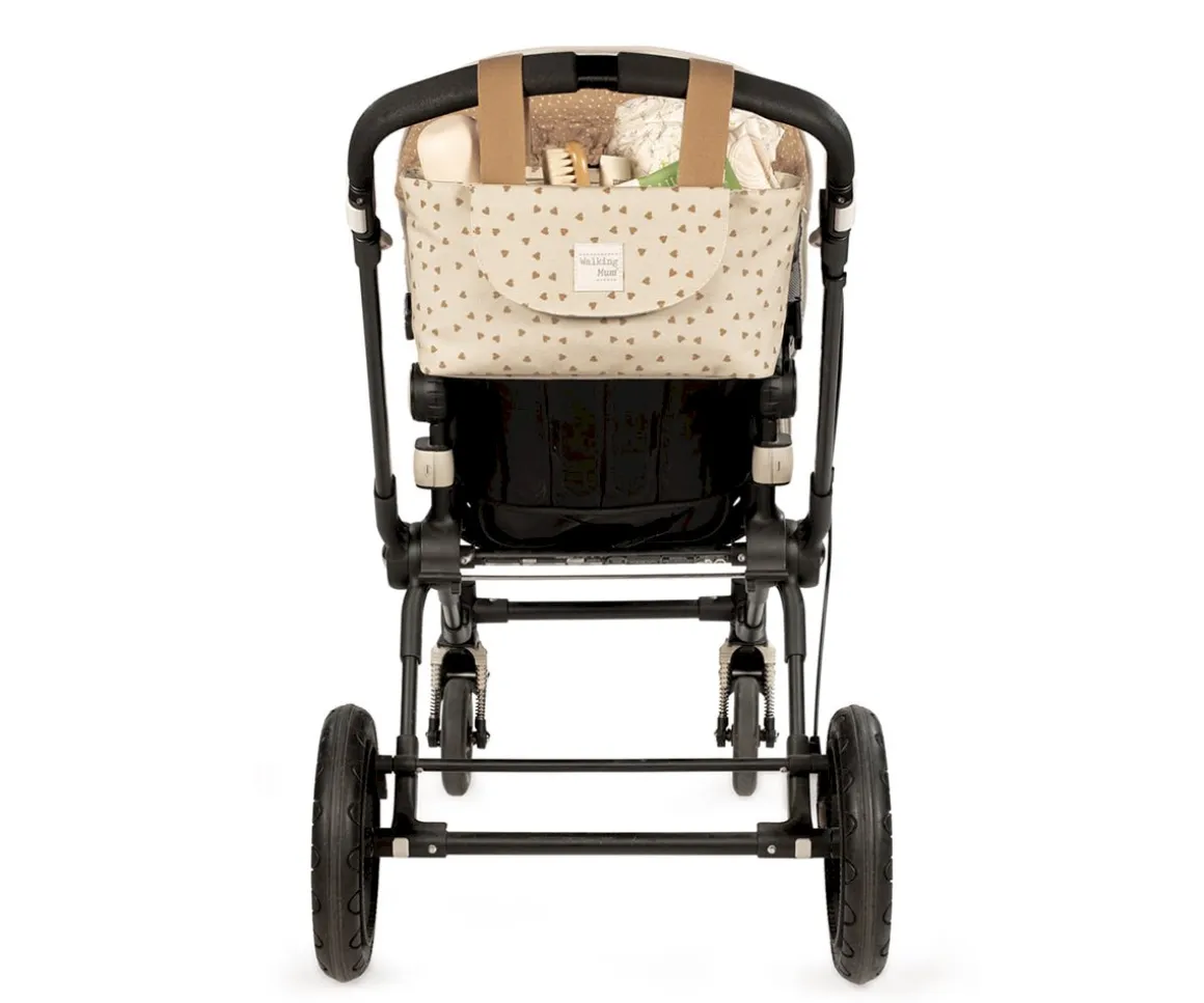 Bolso Organizador Corazones Poppy Canela