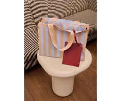 Bolso Shopper Knitted Marzipan + Sky