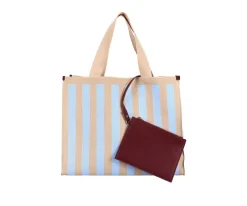 Bolso Shopper Knitted Marzipan + Sky