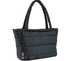 Bolso Tote Acolchado Black con Cambiador
