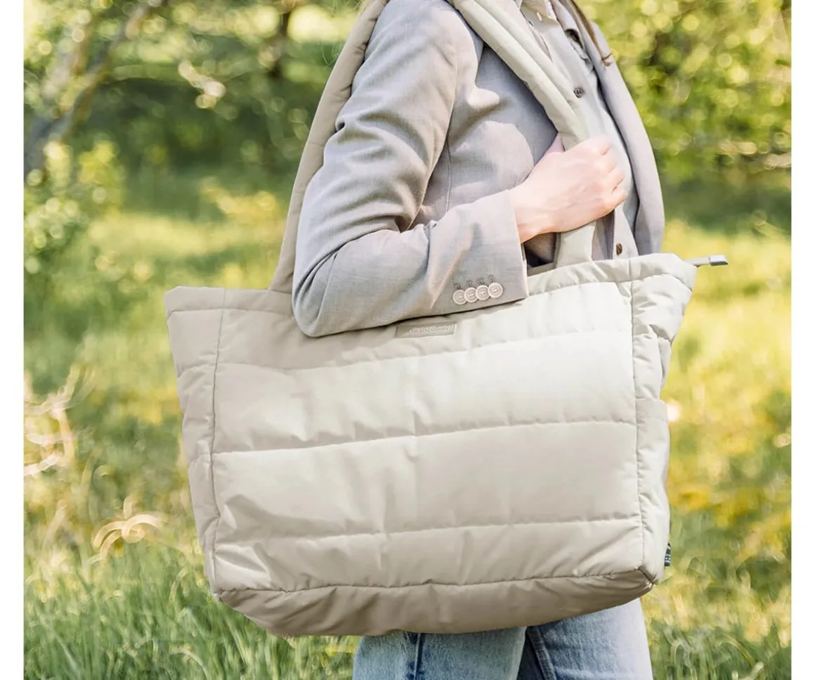 Bolso Tote Acolchado Sand con Cambiador