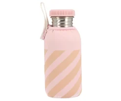 Botella Acero con Funda Stripes Pink Personalizable 500ml