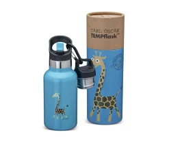 Botella Acero Inoxidable TEMPflask 350ml Jirafa Turquoise