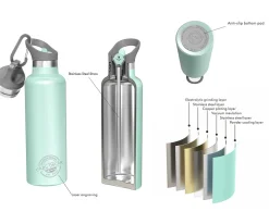 Botella Acero Inoxidable 700ml Temp Gris