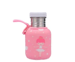 Botella Acero-Blanco- con Funda Bailarina Personalizable 350ml