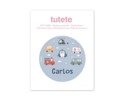 Botella Campus Pop-Up Personalizada Tutete Cool Blue 400ml City Cars