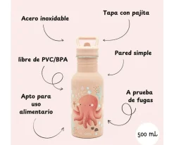 Botella de Acero Pulpo 500ml