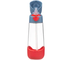 Botella de Tritán con Pajita 600 ml Blue Blaze