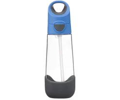 Botella de Tritán con Pajita 600 ml Blue Slate