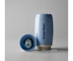 Botella Isotérmica Antigoteo con Pajita Azul Pastel 266ml