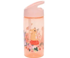 Botella Plástico con Pajita Animals Picnic Personalizable