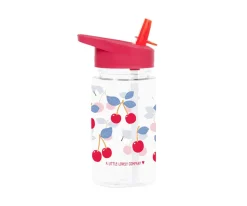 Botella Plástico con Pajita Personalizable 450ml Cherries