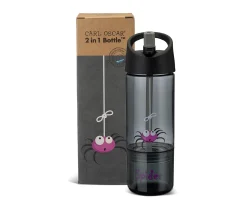 Botella Tritán 2 en 1 Araña Grey