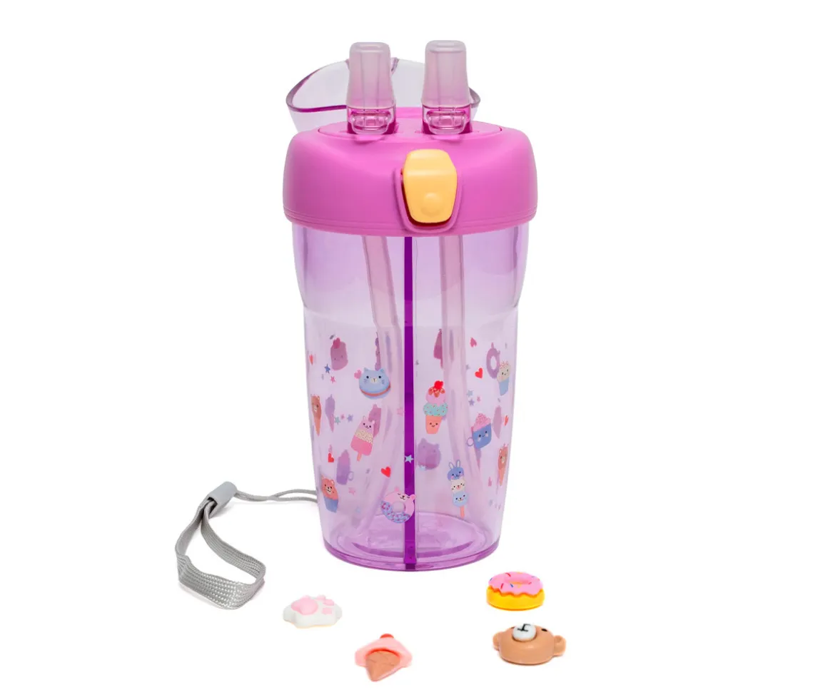 Botella Tritán 2 en 1 Sparkling Sweets