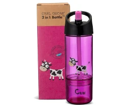 Botella Tritán 2 en 1 Vaca Purple