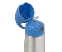 Botella Térmica con Pajita 350 ml Blue Slate