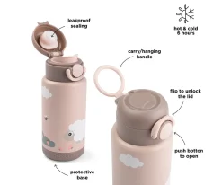 Botella Térmica Tiny Farm Powder 340 ml