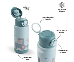 Botella Térmica Tiny Farm Blue 340 ml