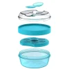 Caja Almuerzo con Tapa Refrigerante N'ice Cup Turquoise