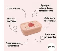 Caja Almuerzo de Silicona Pulpo