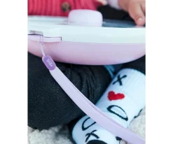 Caja Almuerzo Snack Spinner Flip, Correa de Mano y Hoja de Pegatinas Taro Purple