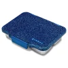 Caja Almuerzo Yumbox Pret Acero Glitter Azul 4 Compartimentos