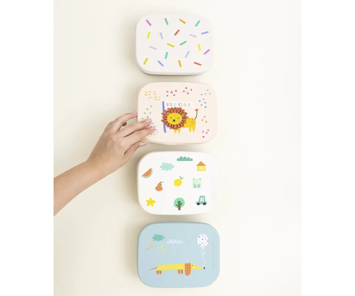 Caja de Almuerzo Acero con Separador Extraíble Confetti