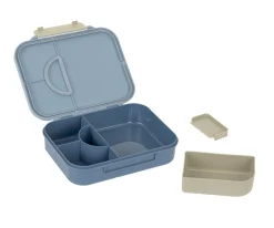 Caja de Almuerzo Compartimentos Bento Pattern Party Blue/Green