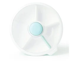 Caja de Almuerzo Grande Snack Spinner Slide con Hoja Pegatinas Macaron Blue