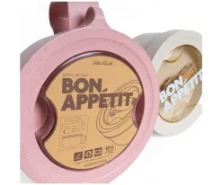 Caja de Almuerzo Redonda Bon Appétit Rosa