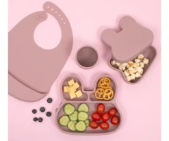 Caja de Almuerzo Snackie® Bunny Dusty Rose