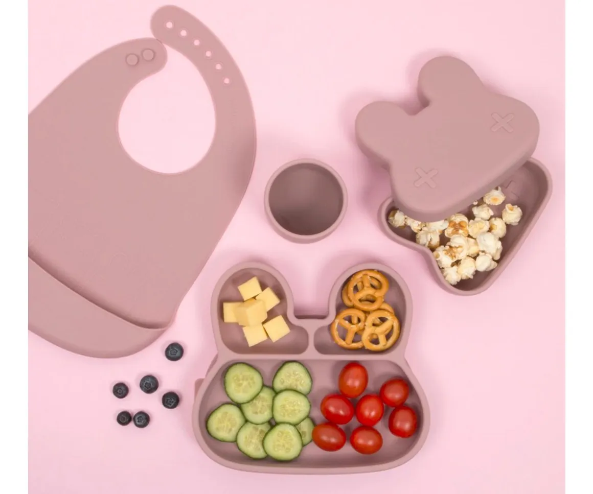 Caja de Almuerzo Snackie® Bunny Dusty Rose